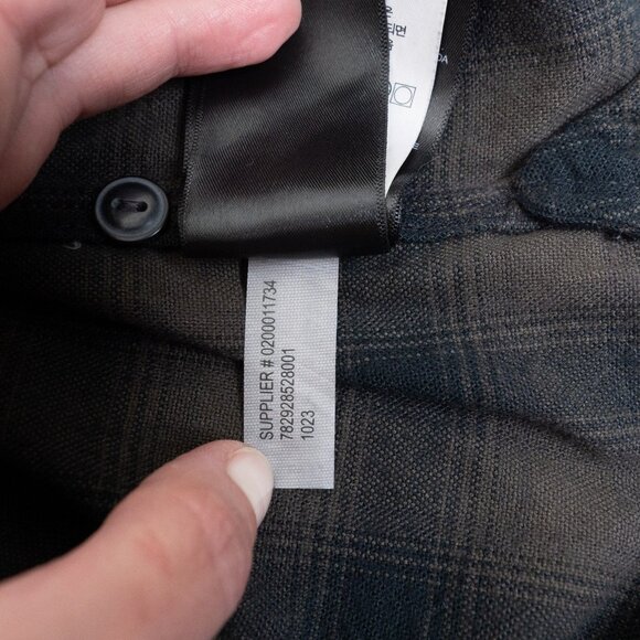 RRL Ralph Lauren Shirt Plaid Black Grey Plaid Western Workwear Button Up Small - Picture 14 of 14